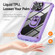 iPhone 14 Pro Max TPU + PC Lens Protection Phone Case with Ring Holder - Purple
