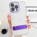 iPhone 14 Pro Max Linear Shape Holder Phone Case - Purple