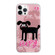 iPhone 13 Pro Max IMD Cute Animal Pattern Phone Case - Black Puppy