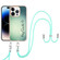 iPhone 14 Pro Max Electroplating Dual-side IMD Phone Case with Lanyard - Smile