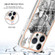 iPhone 14 Pro Max Electroplating Marble Dual-side IMD Phone Case - Totem Elephant