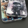 iPhone 14 Pro Max Dual-side IMD Astronaut Frosted Phone Case - Gradient Orange
