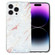 iPhone 14 Pro Max IMD Shell Pattern TPU Phone Case - White Marble