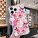 iPhone 14 Pro Max IMD Shell Pattern TPU Phone Case - Butterfly Flower