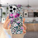 iPhone 14 Pro Max IMD Shell Pattern TPU Phone Case - Leopard Flower