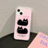 iPhone 14 Pro Max IMD Cute Animal Pattern Phone Case - Cat