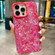iPhone 14 Pro Max IMD Shell Texture TPU + Acrylic Phone Case - Rose Red