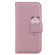 iPhone 14 Pro Max Cartoon Buckle Horizontal Flip Leather Phone Case - Pink