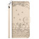 iPhone 14 Pro Max Cat Embossing Pattern Leather Phone Case with Lanyard - Beige