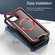 iPhone 14 Pro Max Armour Two-color MagSafe Magnetic TPU + PC Phone Case - Black + Red