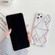 iPhone 11 Pro Plating Colorful Geometric Pattern Mosaic Marble TPU Mobile Phone Case - White PJ3