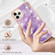 iPhone 11 Pro Electroplating Marble Pattern Dual-side IMD TPU Shockproof Case - Purple 002