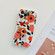 iPhone 11 Pro Frosted Flowers Pattern IMD TPU Case with Metal Diamond Ring Holder - Red