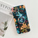 iPhone 11 Pro Max Frosted Flowers Pattern IMD TPU Case with Folding Holder - Black