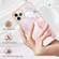 iPhone 11 Pro Max Electroplating Marble Pattern Dual-side IMD TPU Shockproof Case - Rose Gold 005