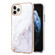 iPhone 11 Pro Max Electroplating Marble Pattern Dual-side IMD TPU Shockproof Case - White 006