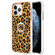 iPhone 11 Pro Max Electroplating Dual-side IMD Phone Case with Ring Holder - Leopard Print