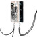 iPhone 12 / 12 Pro Electroplating Dual-side IMD Phone Case with Lanyard - Totem Elephant