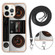 iPhone 12 Pro Max Electroplating Dual-side IMD Phone Case with Lanyard - Retro Radio