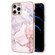 iPhone 12 Pro Max Electroplating Marble Pattern Dual-side IMD TPU Shockproof Case - Rose Gold 005