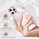 iPhone 12 Pro Max Electroplating Marble Pattern Dual-side IMD TPU Shockproof Case - Rose Gold 005