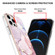 iPhone 12 Pro Max Electroplating Marble Pattern Dual-side IMD TPU Shockproof Case - Rose Gold 005