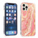 iPhone 13 Sands Marble Double-sided IMD Pattern TPU + Acrylic Case - Pink