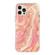 iPhone 13 Sands Marble Double-sided IMD Pattern TPU + Acrylic Case - Pink
