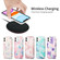 iPhone 13 Electroplating Matching Marble IMD Four-Corner TPU Shockproof Case - Blue