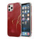 iPhone 13 Four Corners Shocproof Flow Gold Marble IMD Back Cover Case - Red