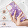iPhone 13 Electroplating Marble Pattern Dual-side IMD TPU Shockproof Case - Purple 002