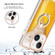 iPhone 13 Electroplating Dual-side IMD Phone Case with Ring Holder - Draft Beer