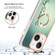 iPhone 13 Electroplating Dual-side IMD Phone Case with Ring Holder - Smile