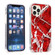 iPhone 13 mini Sands Marble Double-sided IMD Pattern TPU + Acrylic Case - Red