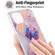 iPhone 13 mini Electroplating Splicing Marble Flower Pattern Dual-side IMD TPU Shockproof Case - Light Purple