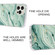 iPhone 13 Pro Sands Marble Double-sided IMD Pattern TPU + Acrylic Case - Green