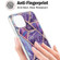 iPhone 13 Pro Electroplating Splicing Marble Flower Pattern Dual-side IMD TPU Shockproof Case - Dark Purple
