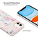 iPhone 13 Pro Electroplating Matching Marble IMD Four-Corner TPU Shockproof Case - Blue