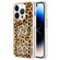 iPhone 13 Pro Electroplating Marble Dual-side IMD Phone Case - Leopard Print