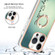 iPhone 13 Pro Electroplating Dual-side IMD Phone Case with Ring Holder - Smile