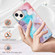iPhone 14 Electroplating Pattern IMD TPU Shockproof Case - Milky Way Blue Marble