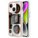 iPhone 14 Electroplating Marble Dual-side IMD Phone Case - Retro Radio