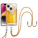 iPhone 14 Electroplating Dual-side IMD Phone Case with Lanyard - Draft Beer