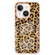iPhone 14 Electroplating Marble Dual-side IMD Phone Case - Leopard Print