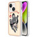 iPhone 14 Plus Electroplating Marble Dual-side IMD Phone Case - Lucky Dog