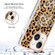 iPhone 14 Plus Electroplating Marble Dual-side IMD Phone Case - Leopard Print