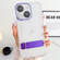 iPhone 14 Plus Linear Shape Holder Phone Case - Purple