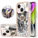 iPhone 14 Plus Electroplating Dual-side IMD Phone Case with Ring Holder - Totem Elephant