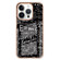 iPhone 14 Pro Electroplating Marble Dual-side IMD Phone Case - Equation