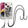 iPhone 15 Plus Electroplating Dual-side IMD Phone Case with Lanyard - Totem Elephant